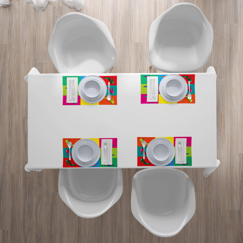 Polyester Abstract Rectangle Placemat