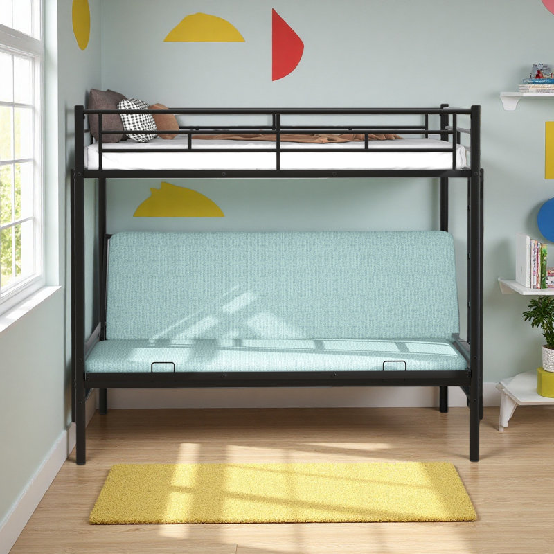 Twin Over Full Metal Bunk Bed, Multi-Function