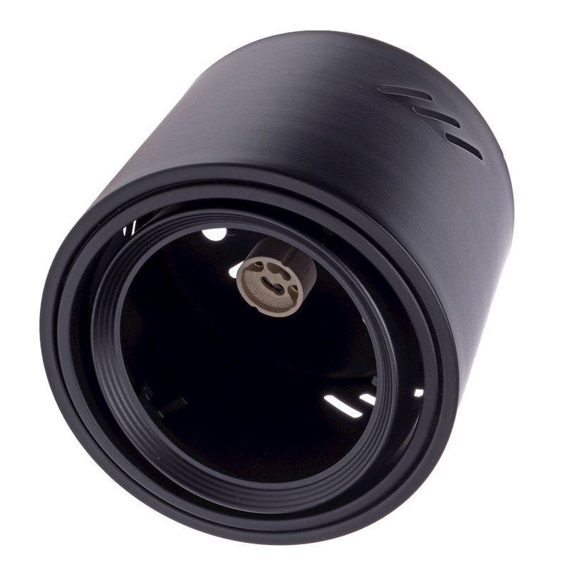 Tubo Flush Mount, Black
