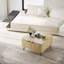 Table basse relevable, table centrale relevable avec grand espace de rangement caché, tablettes ouvertes-2080869243