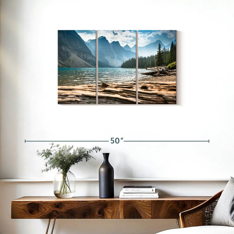 Alvord Enchanting Moraine Lake, H 42 po x l 65 po