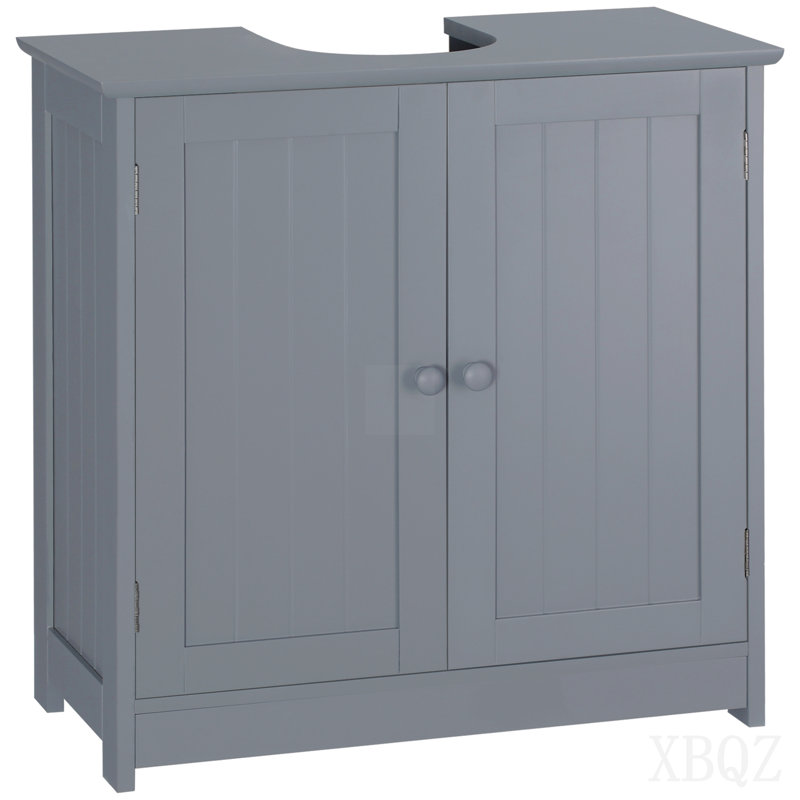 Armoire de salle de bain avec lavabo sur piédestal Homcom