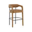 Upholstered Stool with Solid Wood Frame-96097333