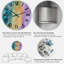 Blue And Purple Liquid Art - Modern Wall Clock-749233648