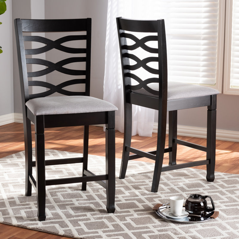Tabouret de comptoir Roby, gris