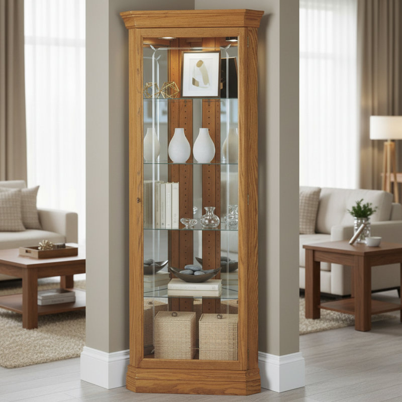 Vitrine de coin Hammond