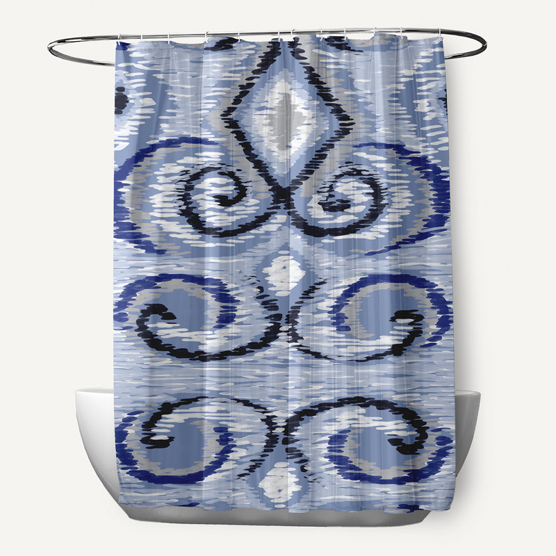 Geometric Shower Curtain, Dust