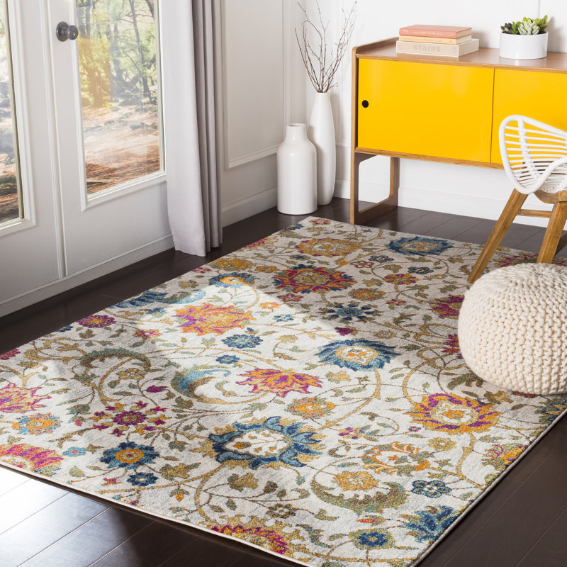 Hillsby Floral Indoor Rug, Rectangle 7'10" x 10'3"