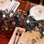 Guirlande de fleurs artificielles 5,9 pi pour mariage, arche de mariage rustique et décoration de table