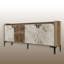 Marbre moderne et buffet avec détails géométriques