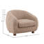 Peggy Polyester Occasional Chair, Paris Latte