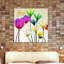 Floral Calm Pop Joy 2 - Wrapped Canvas Print-710502633