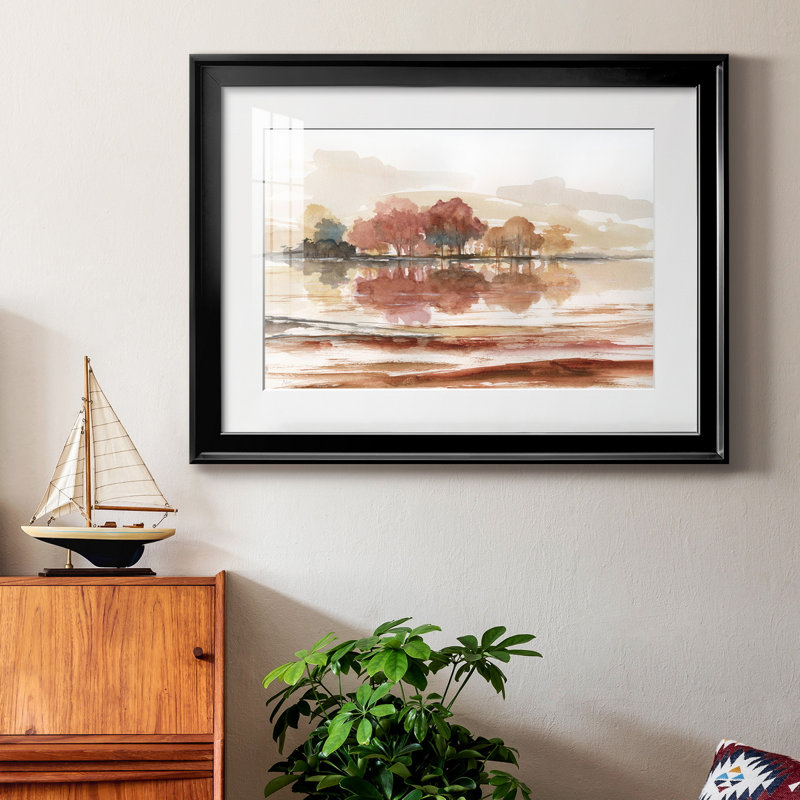 Earthy Dreams - Peinture encadrée, H 18,5 po x l 24,5 po x P 1,5 po, Noir