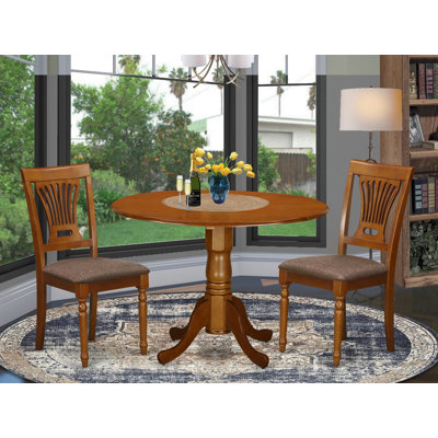 Dublin Leaf Rubberwood Solid Wood Dining Set