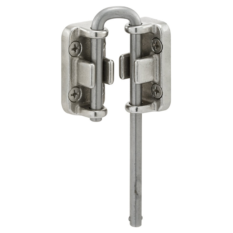 Serrure de porte coulissante en acier inoxydable (paquet unique) 13/16 po.