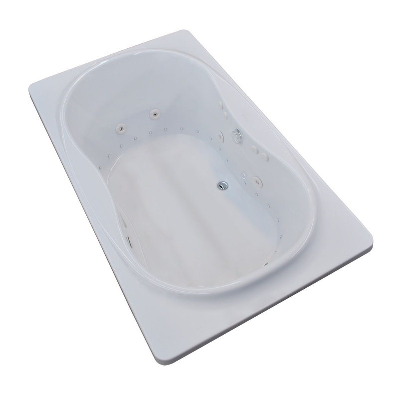 Cayman 71.38'' x 41.5'' Acrylic Bathtub