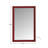 Varsha Rectangle  Glossy Burgundy Mirror-1445506115