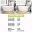 Baignoire de trempage autoportante en acrylique avec drain central en blanc brillant / chrome poli