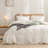 BESTOUCH Duvet Cover Set 100% Washed Cotton Linen Feel Lightweight-114986049-114986044