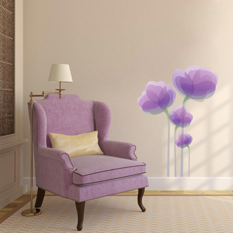 Plants & Flowers Non-Wall Damaging Wall Decal, 36" H x 26" W