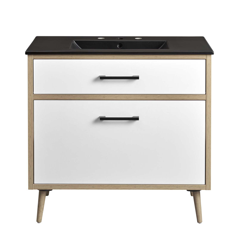 Modway Maverick 36" Bathroom Vanity, Black
