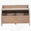 Banc de rangement rustique multifonctionnel (brun et beige)-698614362