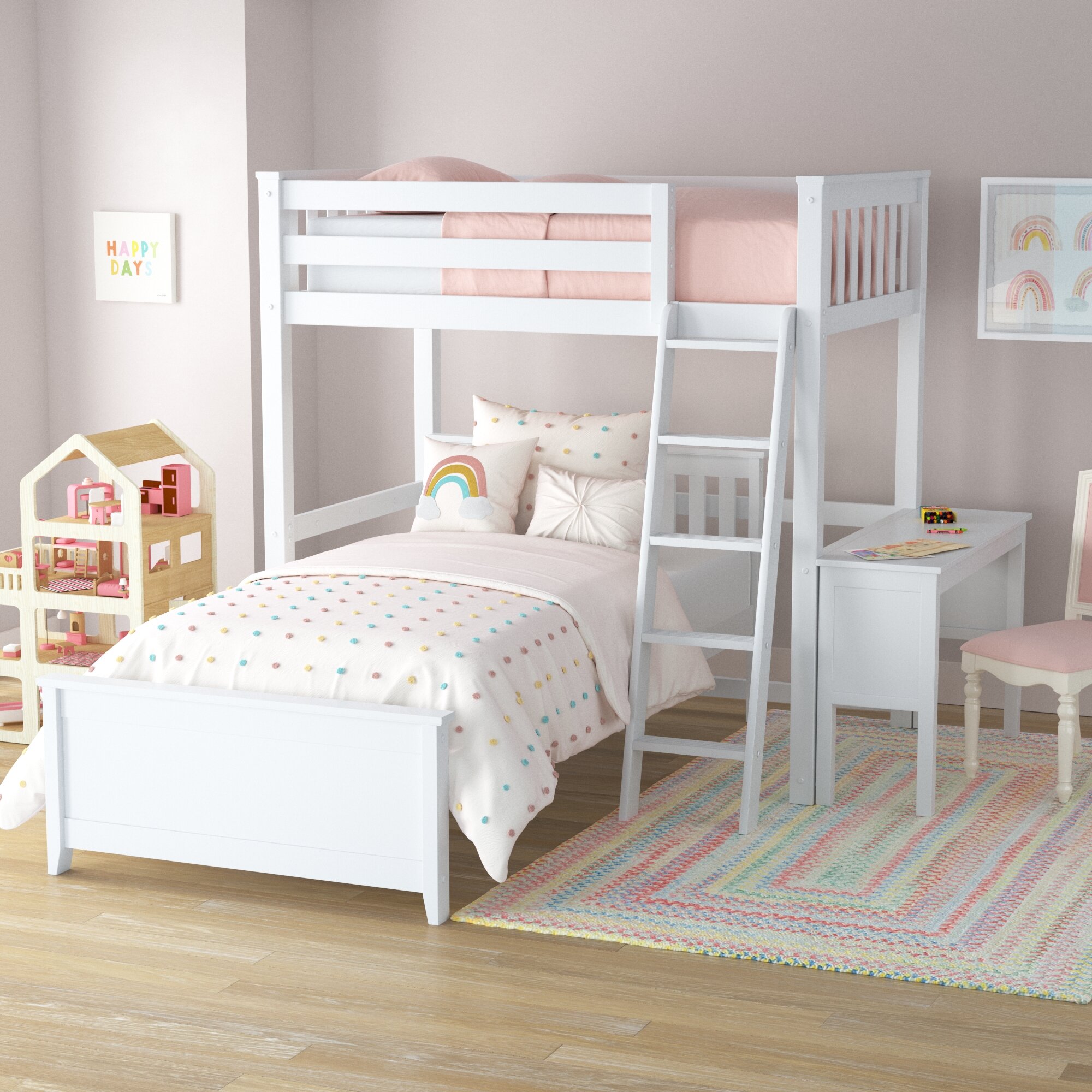 Viv + Rae Amaia Kids Bunk Bed & Reviews | Wayfair