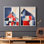 «LANDSCAPES Series CXVII» - Reproduction encadrée de qualité supérieure - prête à être accrochée - aucun clou requis - aucun clou requis