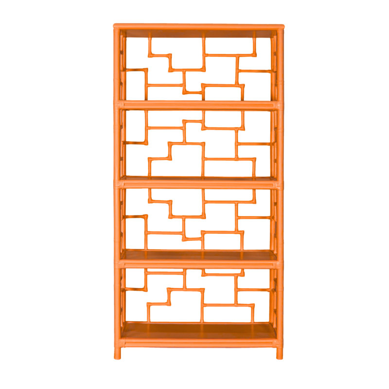 Bibliothèque Tibet H 72 "x l 36", Orange citron