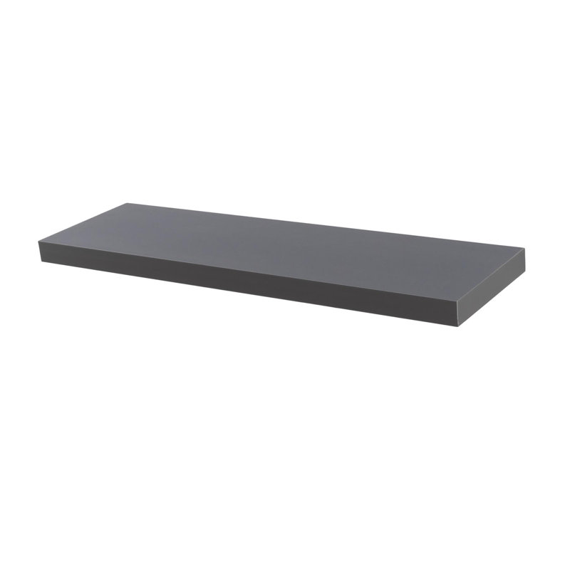 Harbour Housewares - Modern Floating Wall Shelf - 100cm - Grey