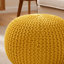 Pouf rond en coton Bordeaux-1242500596
