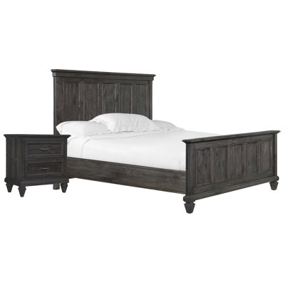 Halvorsen California King Panel Bed With Nighstand