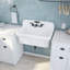 Évier utilitaire l 30 po x H 17 3/4 po Sapphire, blanc