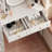 Modern Wardrobe With Dressing Table And Adjustable Light Mirror