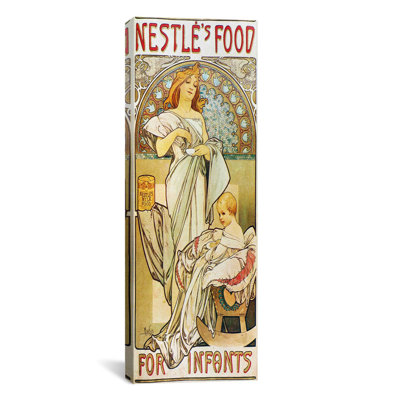 "nourriture pour nourrissons 1898" par alphonse mucha, impression sur toile tendue glissez