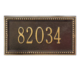 Egg and Dart 1-Line Wall Address Plaque