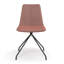Chaise d'appoint rembourrée et revêtue de velours-690780403