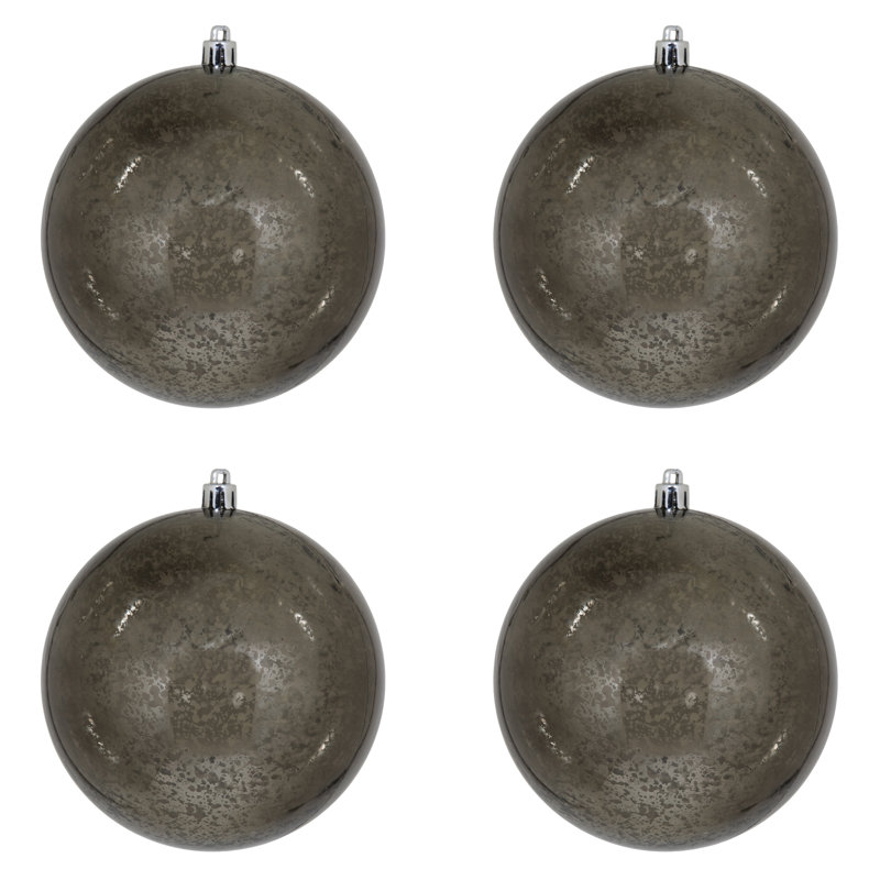 Décoration de boule décorative des Fêtes, H 4,75 po x l 4,75 po x P 4,75 po, Chocolat mat