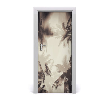 Palm Trees Door Decal