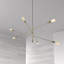 Lustree linéaire 6 lumières spoutnik modern Steck-34461674