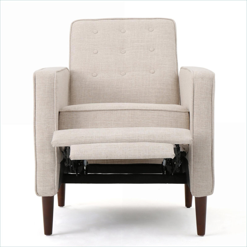 Fauteuil inclinable à dossier poussoir xpiyaer, Tissu beige