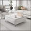 Table basse polyvalente avec repose-pieds relevable pour le rangement et la décoration du salon