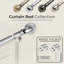 Almera Adjustable Curtain Pole/Rod Long-lasting Set for living room, bedroom, kitchen-1434267611-1434267600