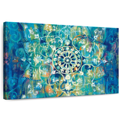 Mandala Kerner en bleu vif