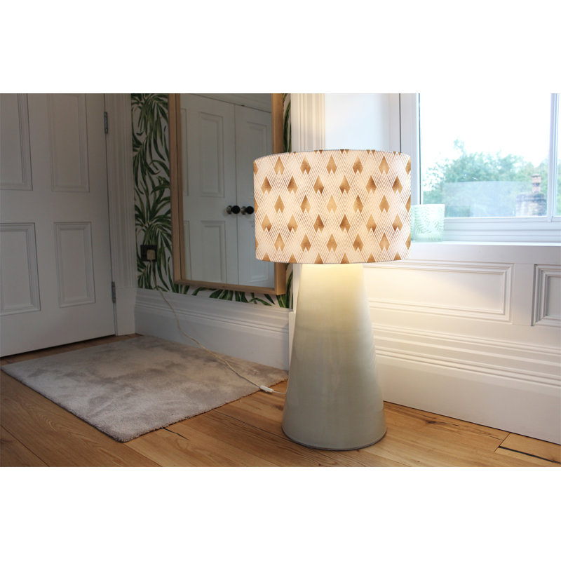 Polyester Drum Lamp Shade ( Clip On ), 25cm H x 40cm W x 40cm D