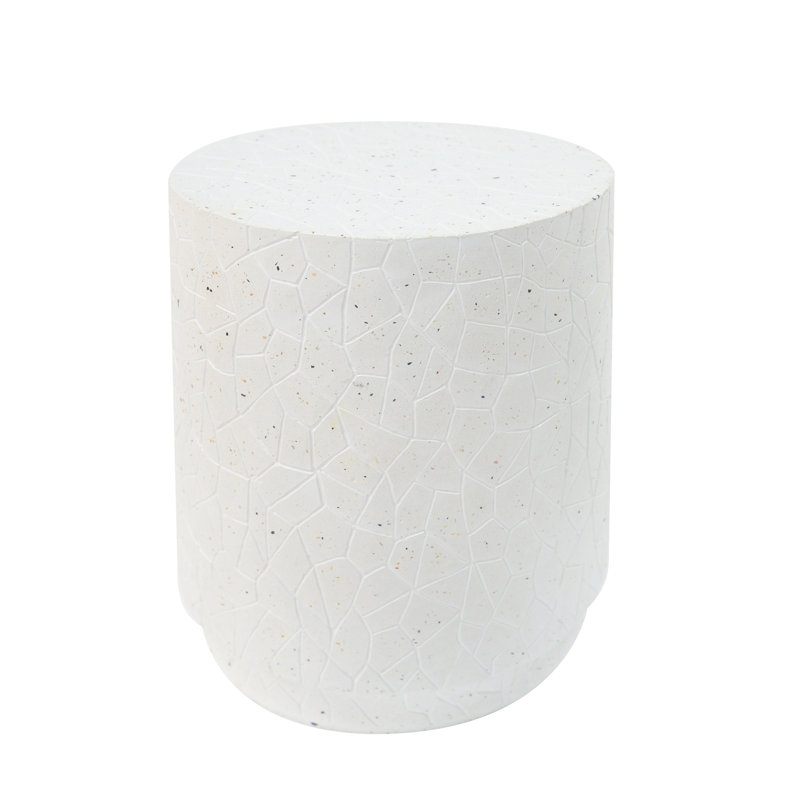 Table de bout d'extérieur extérieur en béton Terrazzo