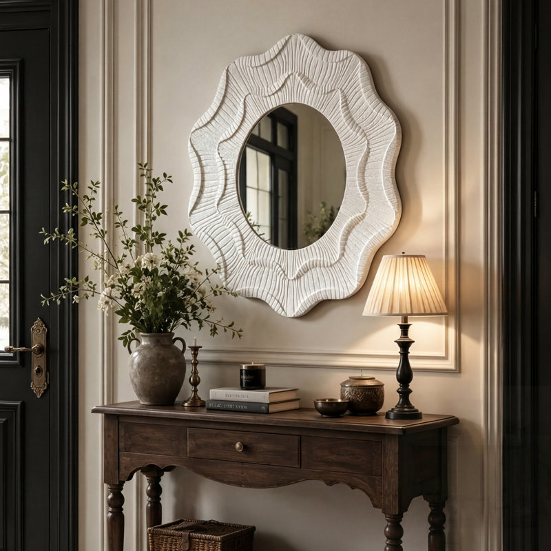 Miroir mural Wavy Flower
