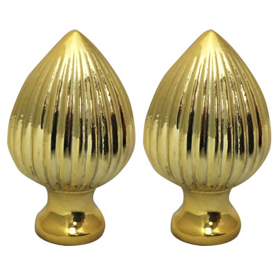 Ribbed Pear Lamp Finial