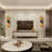 Modern 4 Light Black and Gold Tube Wall Sconce