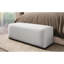 Bois blanc - Tissu rectangulaire, 47,87 po de profondeur, 19,21 po de largeur, 18,04 po de hauteur, 34 lb, conception esthétique minimaliste, assise souple, stable et résiliente, pièce de salon multifonctionnelle blanche